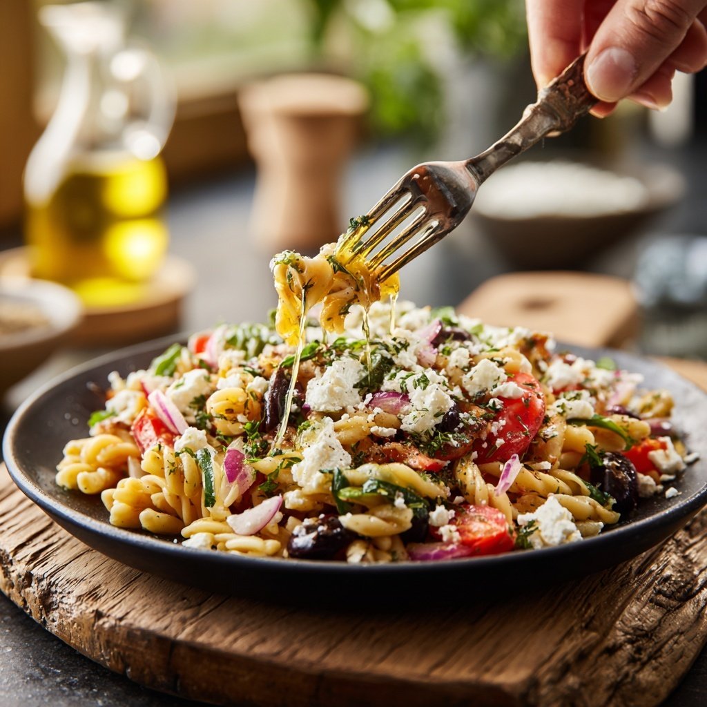 Easy Mediterranean Pasta Salad