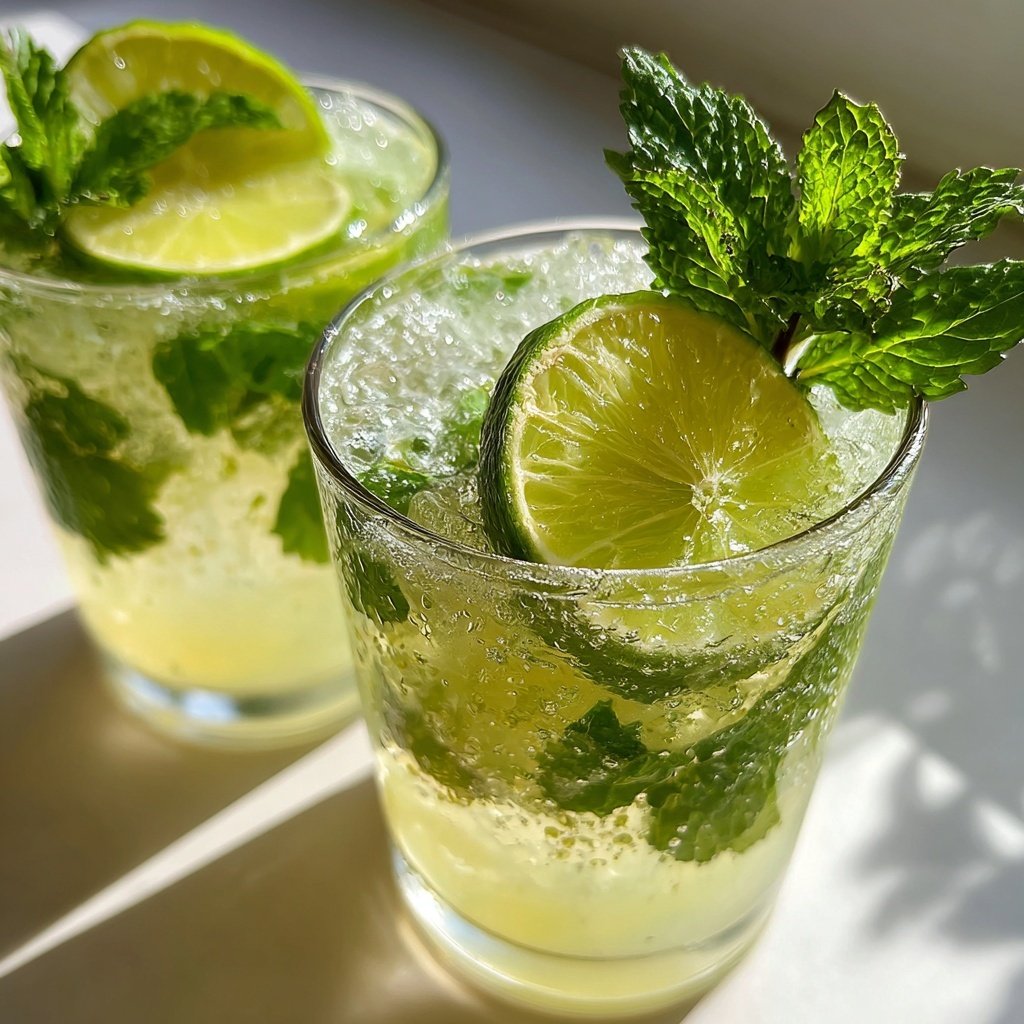 Spring Drinks With Mint And Lime