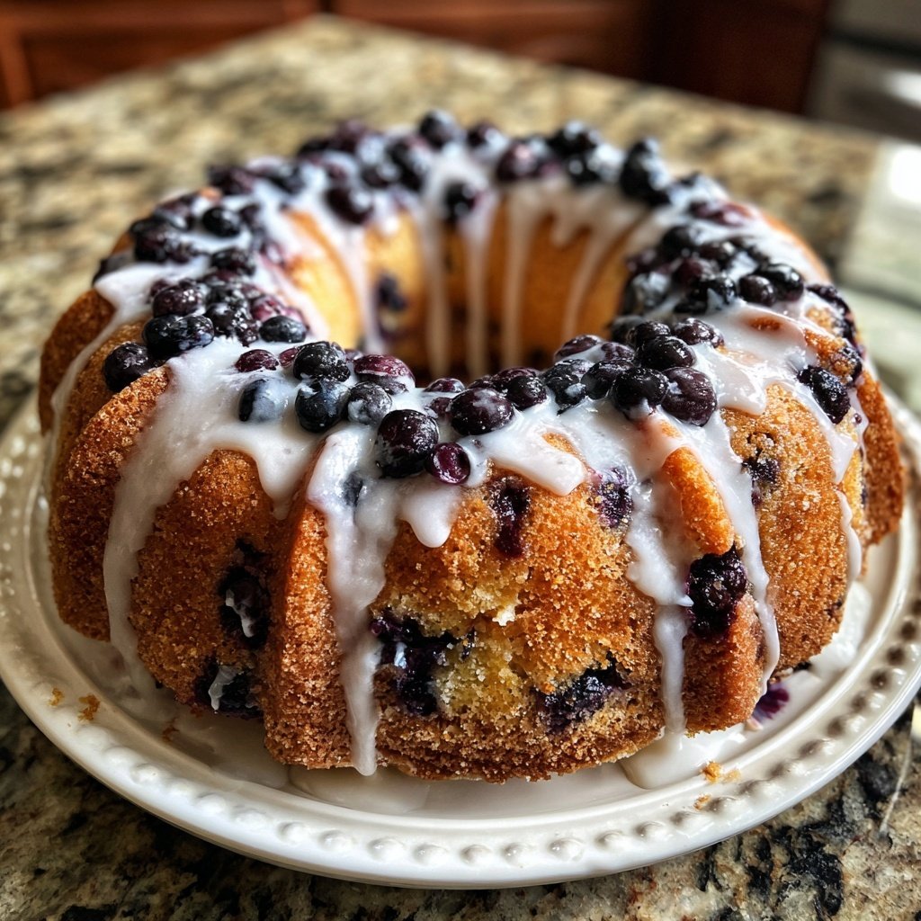 Lemon Blueberry Bundt Cake