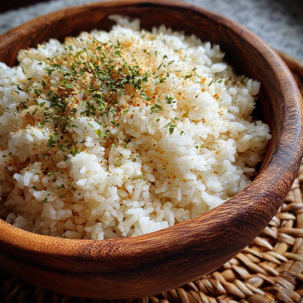 Jamaican Garlic Coconut Rice Bowl