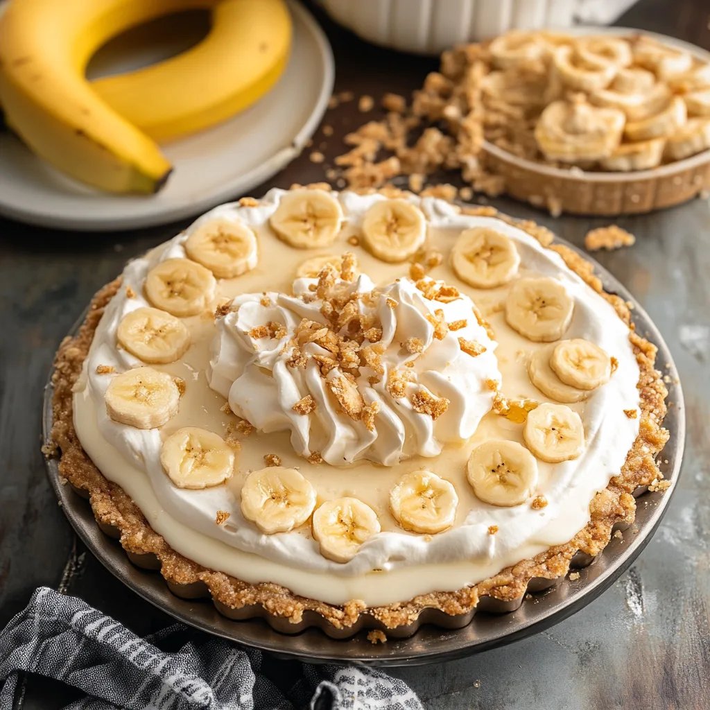 No Bake Banana Cream Pie