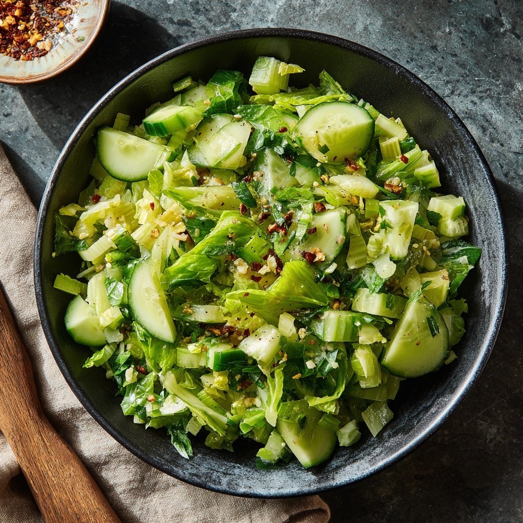Celery Cucumber Crunch Salad