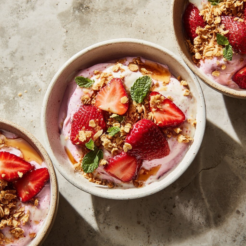 Strawberry Yogurt Breakfast Bowls