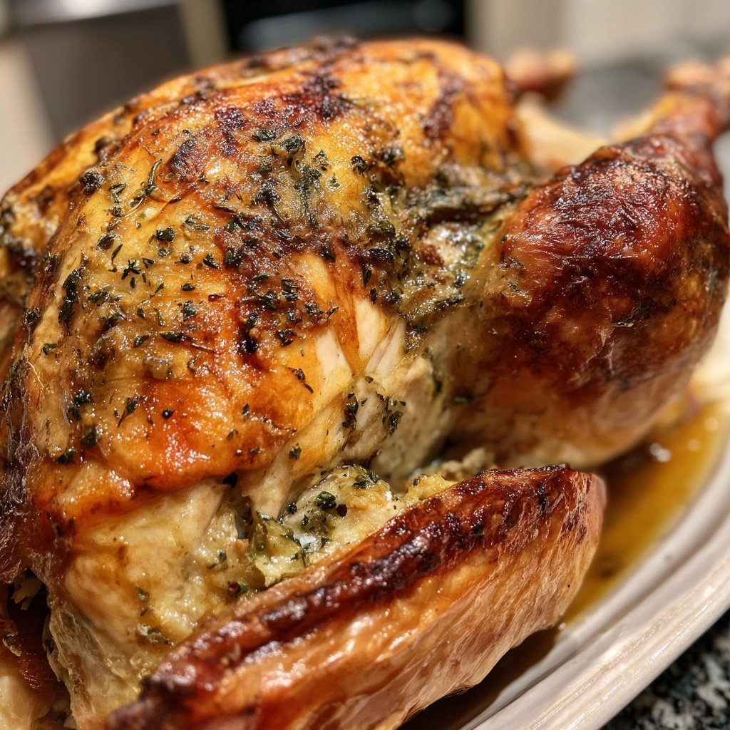 Seasonal & Festive Thanksgiving Herb Stuffed Turkey