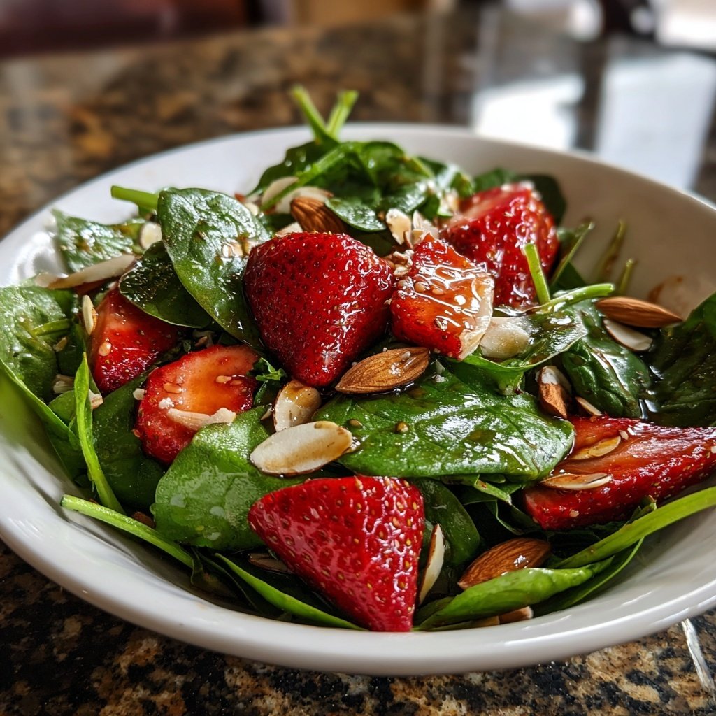 Fresh Strawberry Spinach Salad